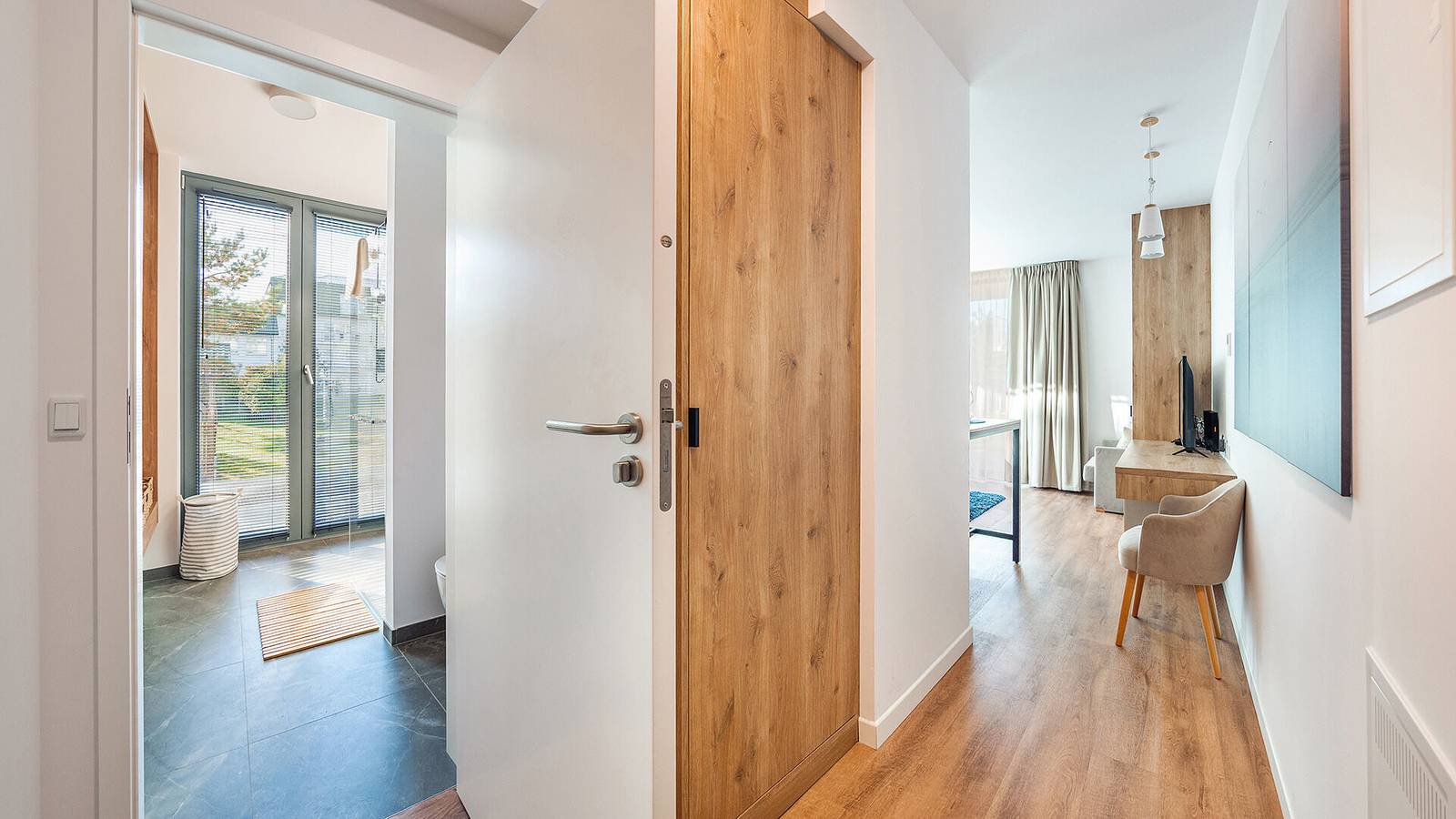 Cały apartament wypoczynkowy, Apartament wakacyjny dla 3 osób z taras in Mielno, Powiat koszaliński