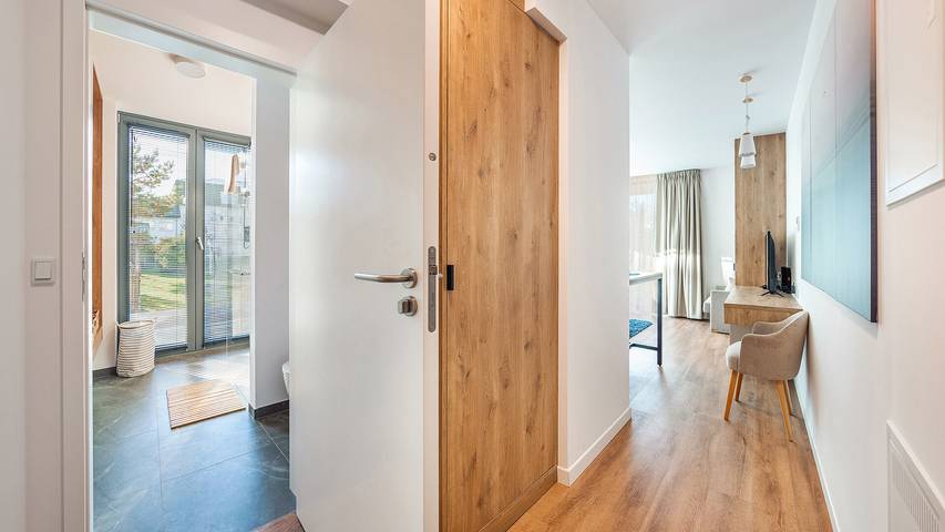 Ferienwohnung für 3 Personen, mit Sauna und Terrasse in Mielno