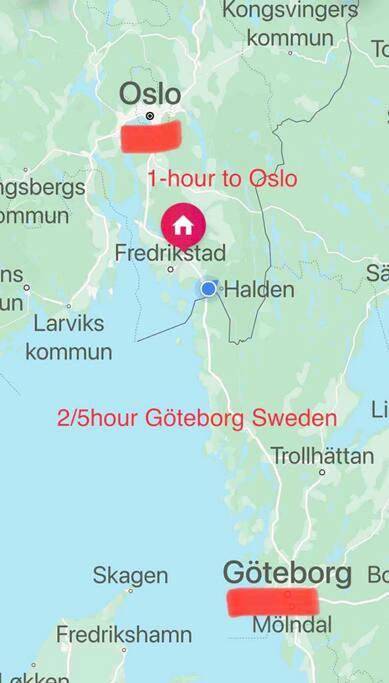 Ganze Wohnung, Nyoppusset og romslig leilighet med 6 soveplasser i et familievennlig område in Sarpsborg