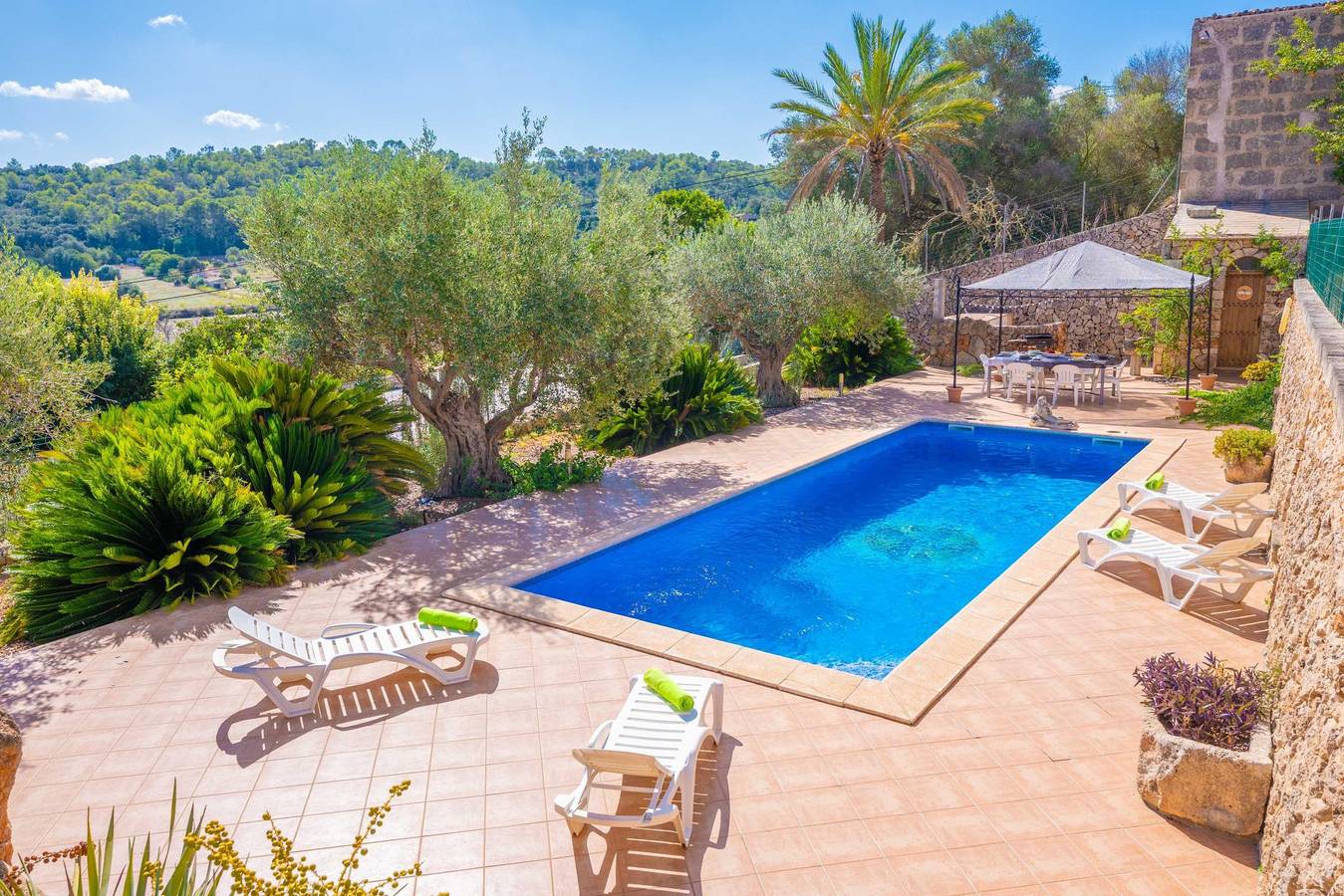 Can Kalet - Schönes Dorfhaus mit privatem Pool und gratis W-Lan. in Costitx, Mallorca Inselmitte