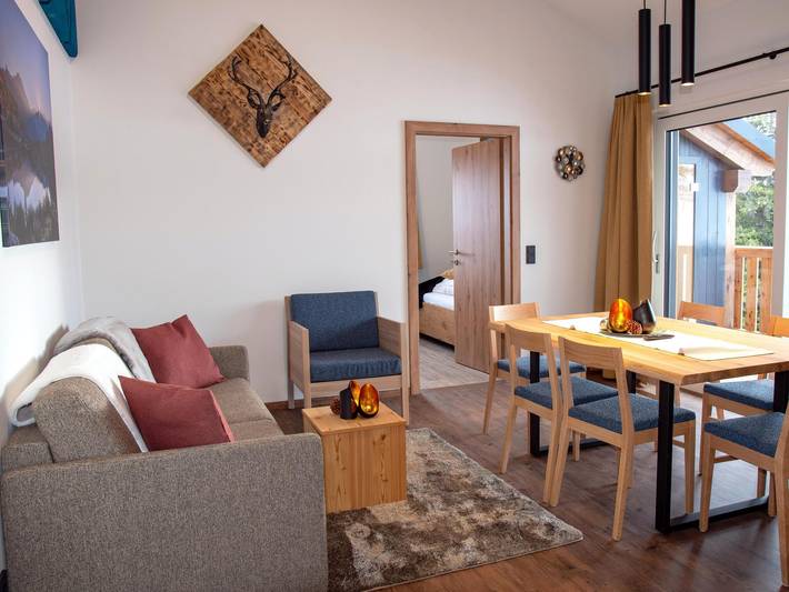 Ferienwohnung für 6 Personen, mit Whirlpool und Terrasse sowie Sauna in Weißpriach