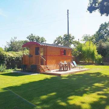Cottage pour 3 personnes, avec vue et jardin à Moisson (Yvelines)