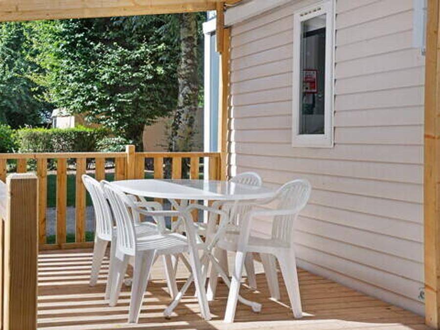 Camping Azu'Rivage - Mobilhome 6 personas - Confort | 2 Dormitorios | 4/6 Pers. | Terraza elevada | Tv in Azur (desambiguación), Côte d’Argent