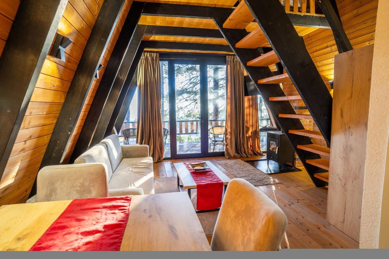 Estudio entero, Grey Retreat | The Golden Cabins with Garden in Gjinar, Elbasan