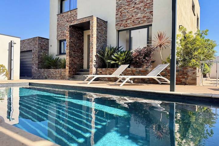 Maison de vacances pour 8 personnes, avec jardin dans Plage Rochelongue