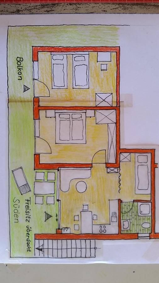 Ferienwohnung für 4 Personen, mit Balkon und Terrasse sowie Sauna und Ausblick in Hohenpeißenberg - 3