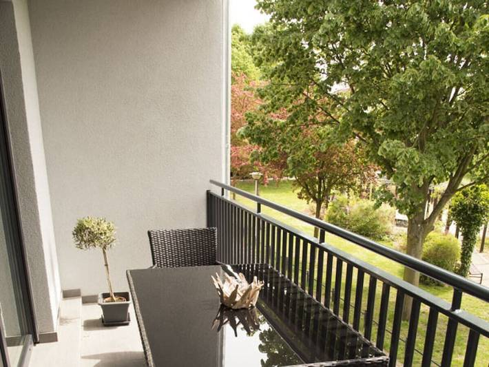 Acogedor apartamento de 1 dormitorio con balcón cerca de la playa y del río in Lübben, Dahme - Spreewald region