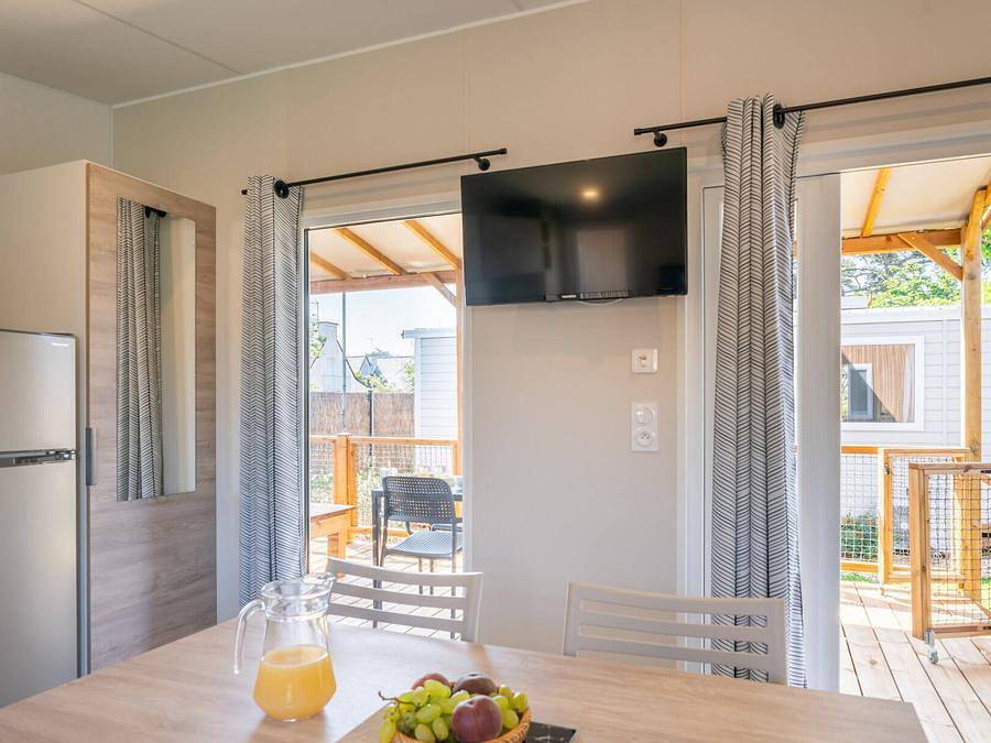 Camping Le Riva Bella  - Mobilhome 6 personas - Mobil-home | Premium | 3 Dormitorios | 6 Pers | Terraza elevada | Aire acondicionado | Tv in Ouistreham, Región de Caen