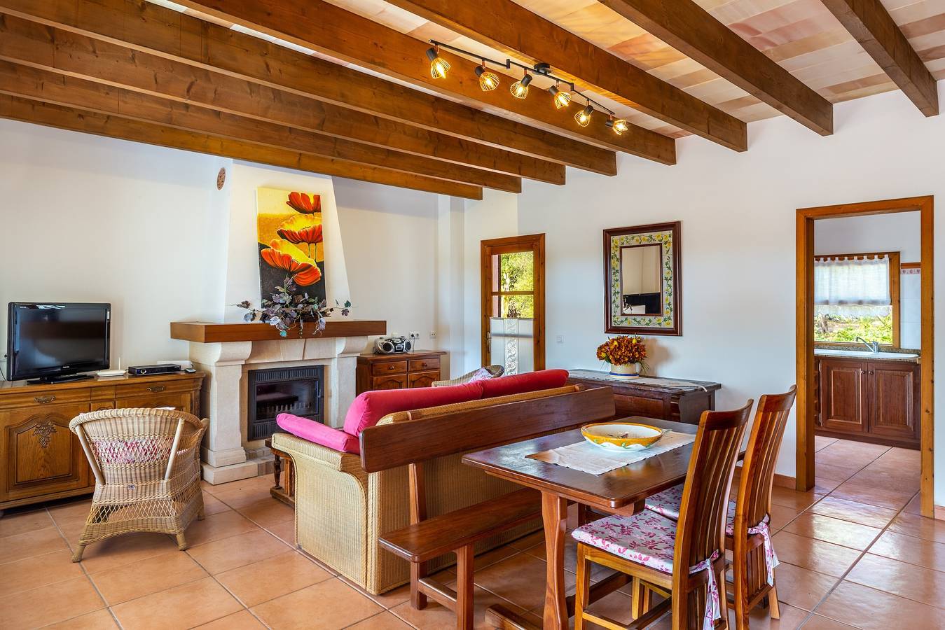 Finca 'Sa Carbona' mit Bergblick, Wlan und Klimaanlage in Artà, Mallorca Osten