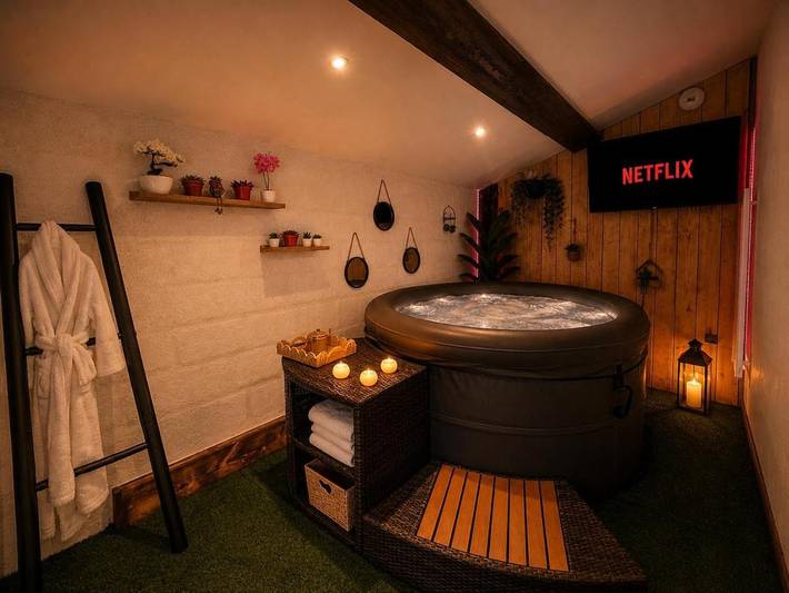 Gîte pour 4 personnes, avec Jacuzzi ainsi que Terrasse et Jardin à Dampmart