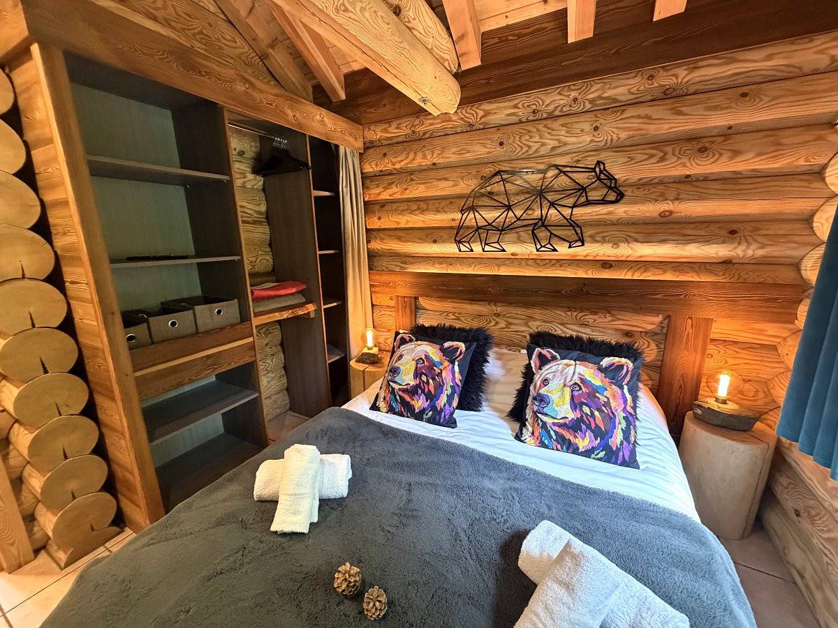 L'Ours Noir Chalet en rondins in La Bresse, Regionaler Naturpark Belchen der Vogesen