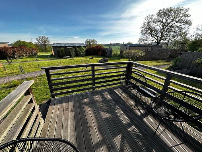 Maison de vacances pour 3 personnes, avec Terrasse ainsi que Jardin et Vue