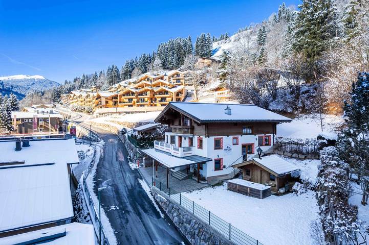 Ferienwohnung für 7 Personen, mit Balkon und Whirlpool sowie Garten und Sauna in Viehhofen