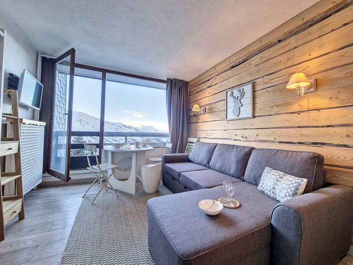 Chalet voor 3 personen, met terras in Saint-Martin-de-Belleville