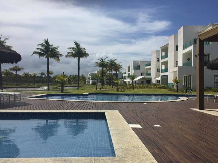 Casas e apartamentos de temporada para 8 pessoas, com piscina e jardim e ainda vista and vista para o lago na Praia do Forte