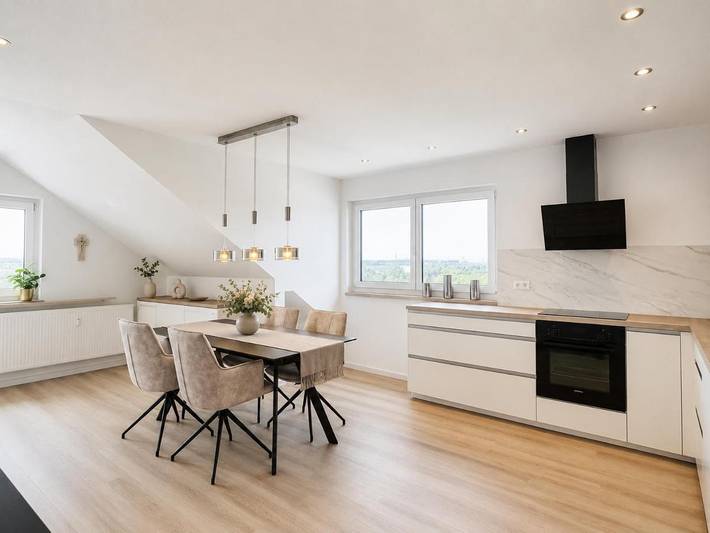 Appartement de vacances pour 4 personnes, avec Terrasse ainsi que Jardin et Vue