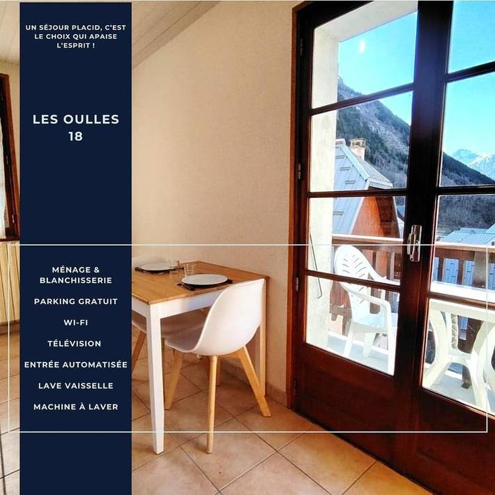 Gîte pour 2 personnes, avec balcon à La Chapelle-en-Valgaudémar