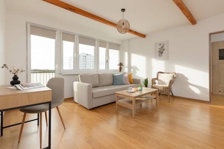 Apartament wakacyjny dla 6 osób, z ogród, Dla rodziny w Bielany (Warszawa)