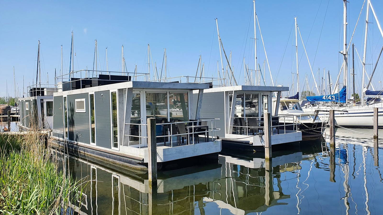 Marina Parcs — Havenlodge met dakterras en balkon (4-6 pers) Almere in Nederlandse kust