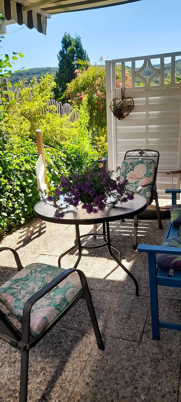 Ganze Wohnung, Apartment „Rosentraum“ mit privater Terrasse, Garten und Wlan in Kirn, Landkreis Bad Kreuznach