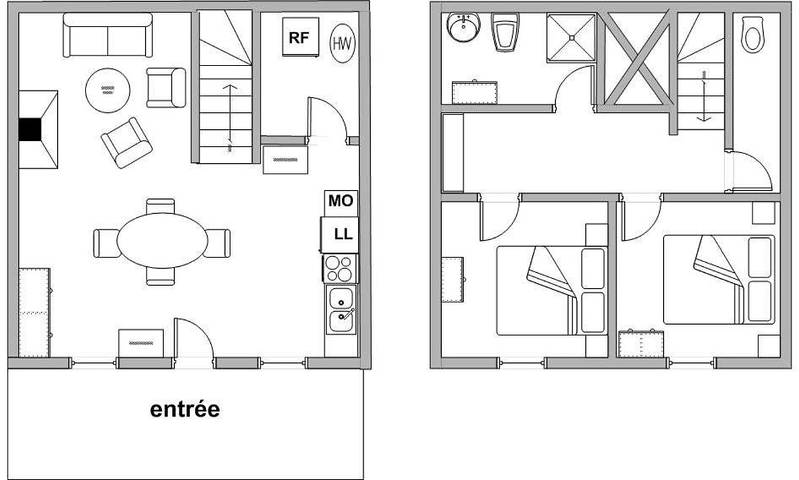 Maison de vacances pour 4 personnes, avec jardin