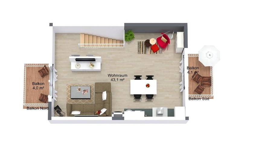 Ferienwohnung für 4 Personen, mit Ausblick und Garten sowie Sauna, kinderfreundlich in Gelbensande - 2