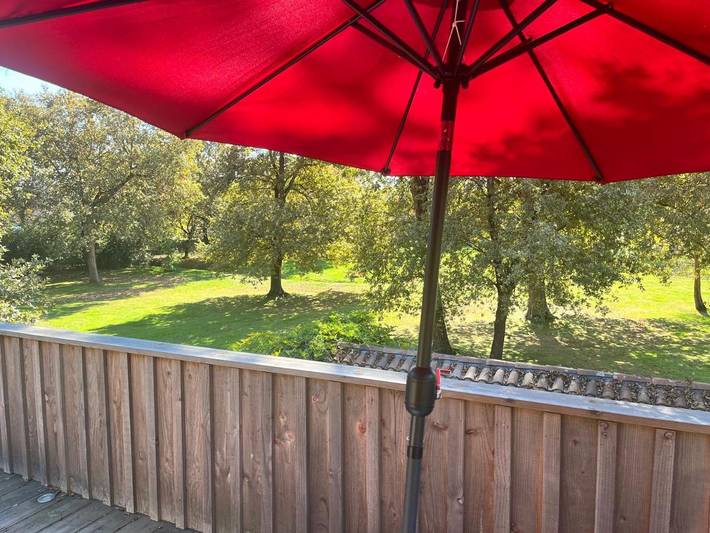Maison d’hôte pour 4 personnes, avec terrasse et piscine ainsi que jardin et vue à Saint-Julien-en-Born - 2