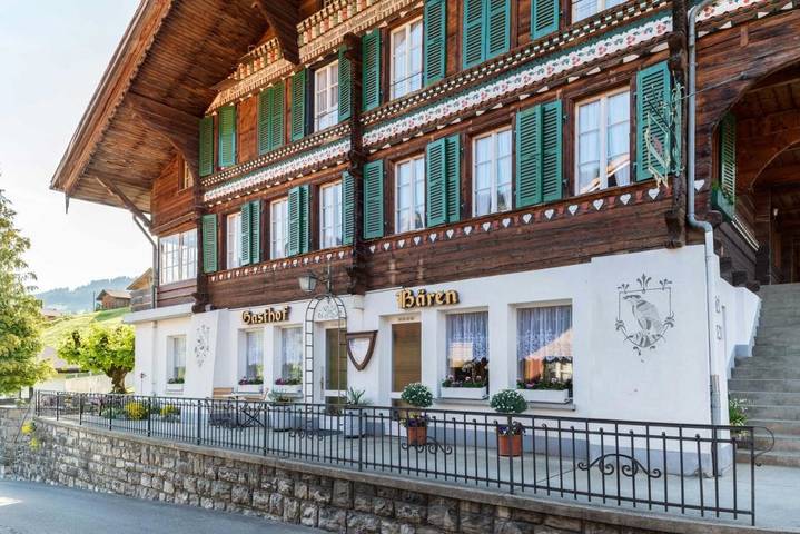 Hôtel pour 2 personnes, avec vue et terrasse, animaux acceptés à Habkern