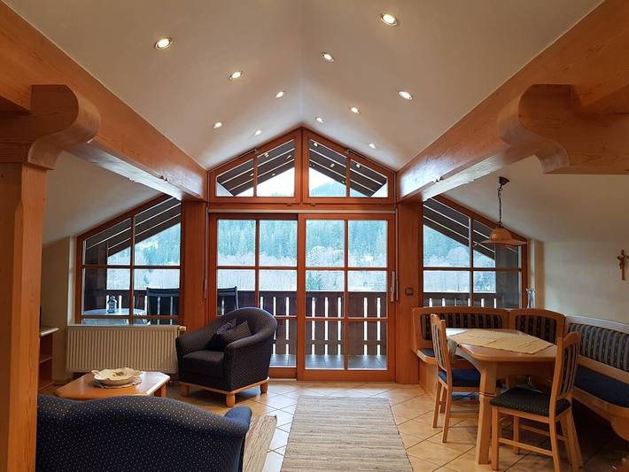 Ferienhaus für 4 Personen, mit Balkon und Terrasse sowie Garten und Sauna in Drachselsried
