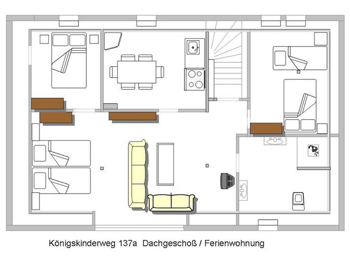 Dom dla 6 osób, z Ogród w Hamburg Schnelsen