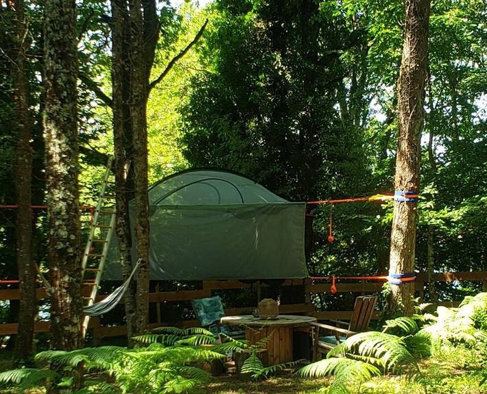 Tente pour 3 personnes, avec vue et jardin ainsi que vue sur le lac et terrasse dans Haute-Vienne - 4