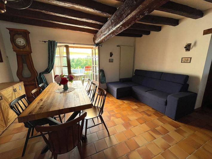 Gîte pour 5 personnes, avec Balcon ainsi que Terrasse et Jardin