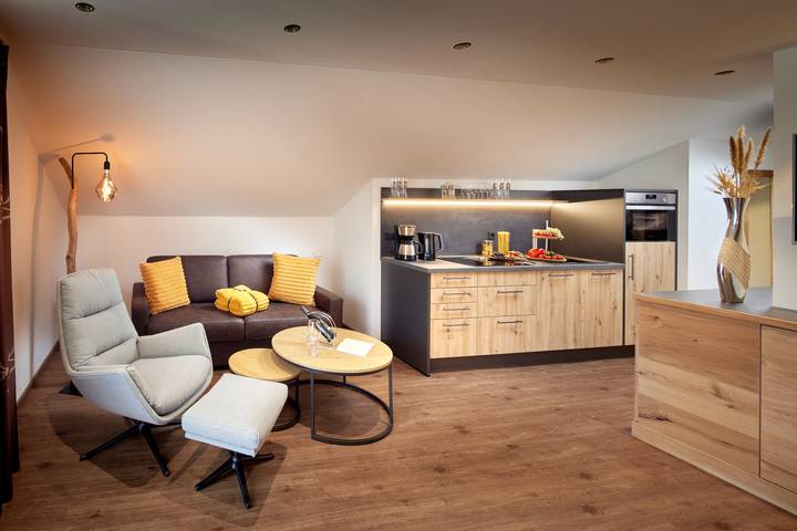 Ferienwohnung für 4 Personen, mit Sauna und Balkon in Schwangau