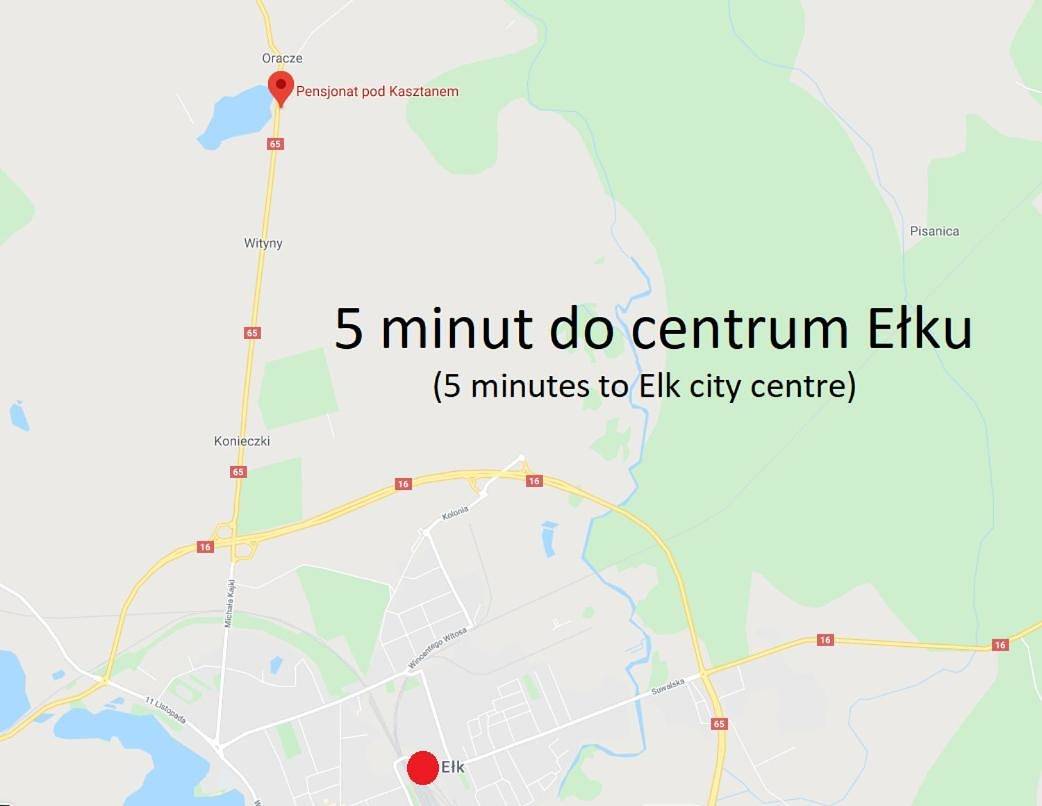 Pensjonat pod Kasztanem in Elk, Mazury