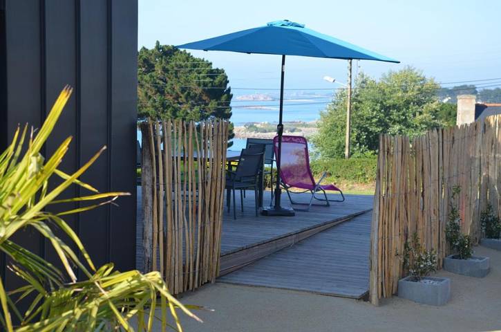 Location de vacances pour 5 personnes, avec vue et jardin dans Plage de Trestel - 2