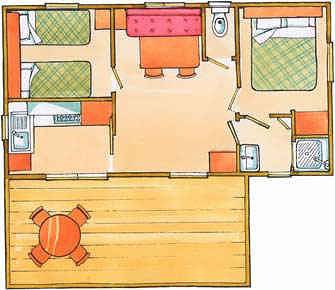 Mobil-home con aire acondicionado y veranda  in Cesenatico, Provincia de Forlì-Cesena