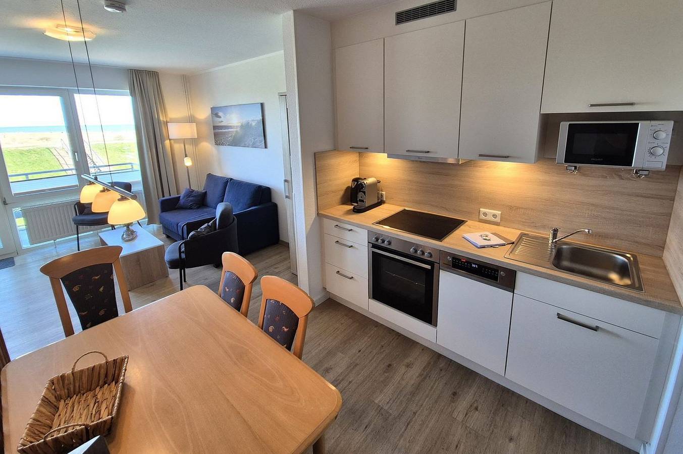 Ganze Wohnung, Tolles Maisonette-Apartment mit Meerblick und Balkon in Deichlage an der Nordsee in Schillig Strand, Wangerland