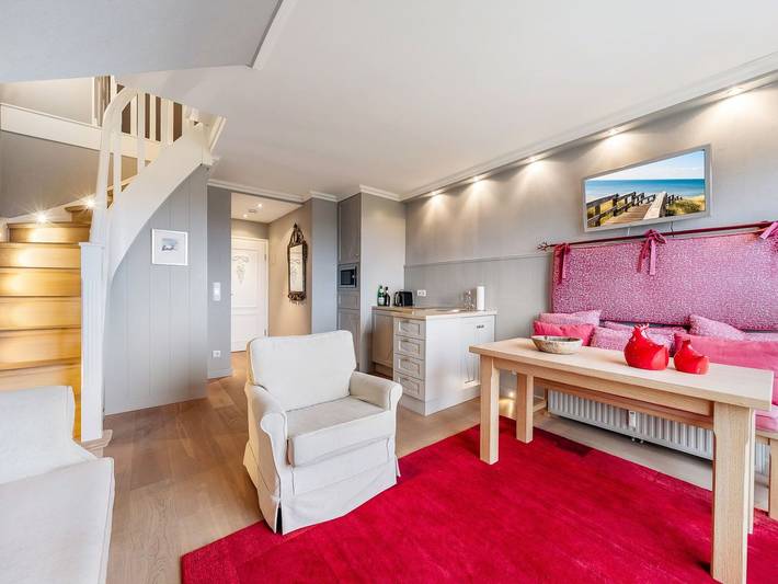 Ganze Ferienwohnung, Fernsicht - Hochwertig ausgestattete Wohnung in ruhiger Lage mit unverbautem Wattblick. in Sylt-Ost, Sylt (Gemeinde)