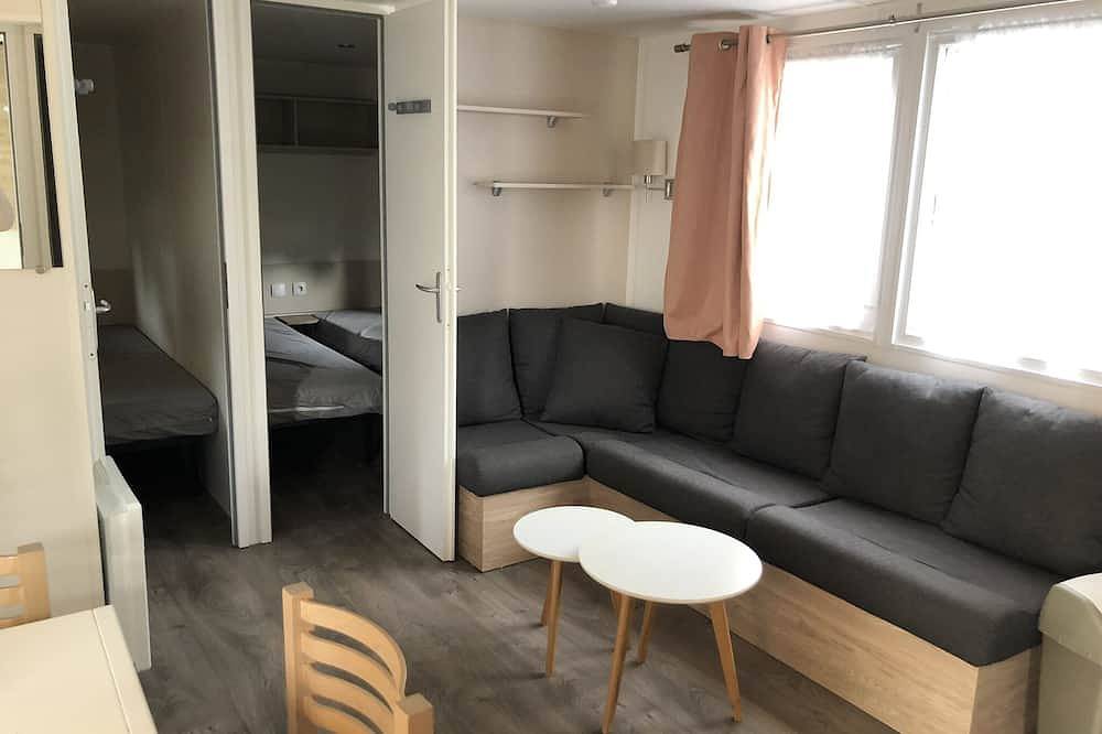 Mobilhome au bord du Bassin d'Arcachon dans un camping 4 étoiles en front de mer in Lège-Cap-Ferret, Région d'Arcachon