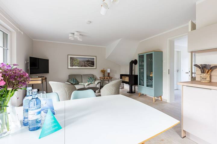 Ferienhaus für 4 Personen, mit Garten und Ausblick sowie Sauna, mit Haustier in Dierhagen