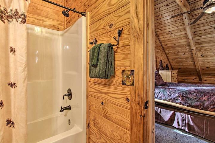 Log cabin for 8 people in Cosby (TN)