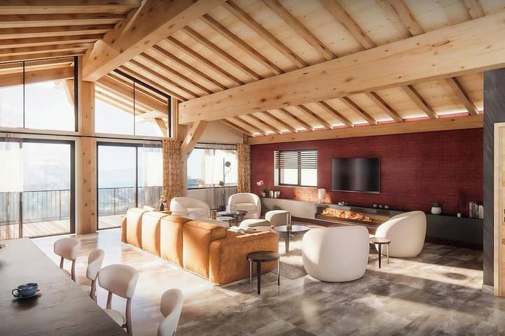 Gîte pour 8 personnes, avec jacuzzi ainsi que sauna et jardin, animaux acceptés à Marlens