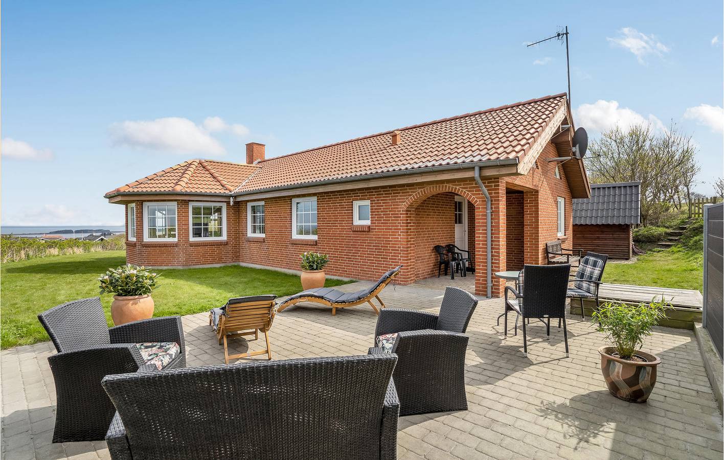 Ferienhaus für 8 Personen mit Terrasse in Underbjerg, Limfjord in Westjütland