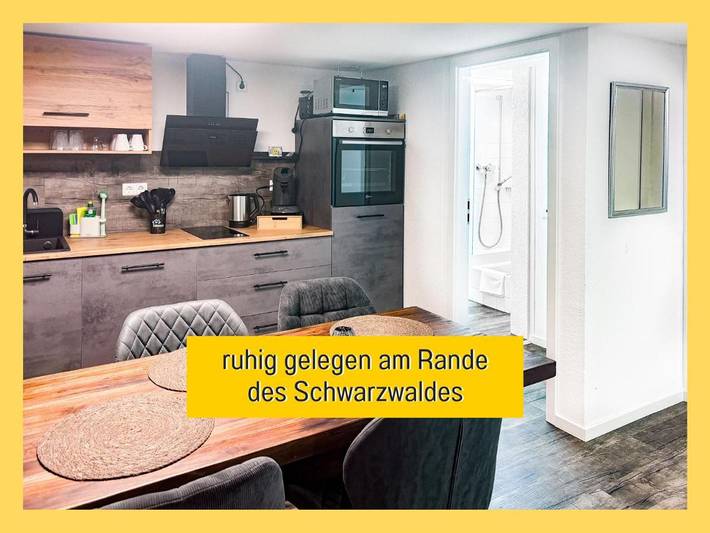 Ferienwohnung für 5 Personen, mit Terrasse und Garten sowie Ausblick