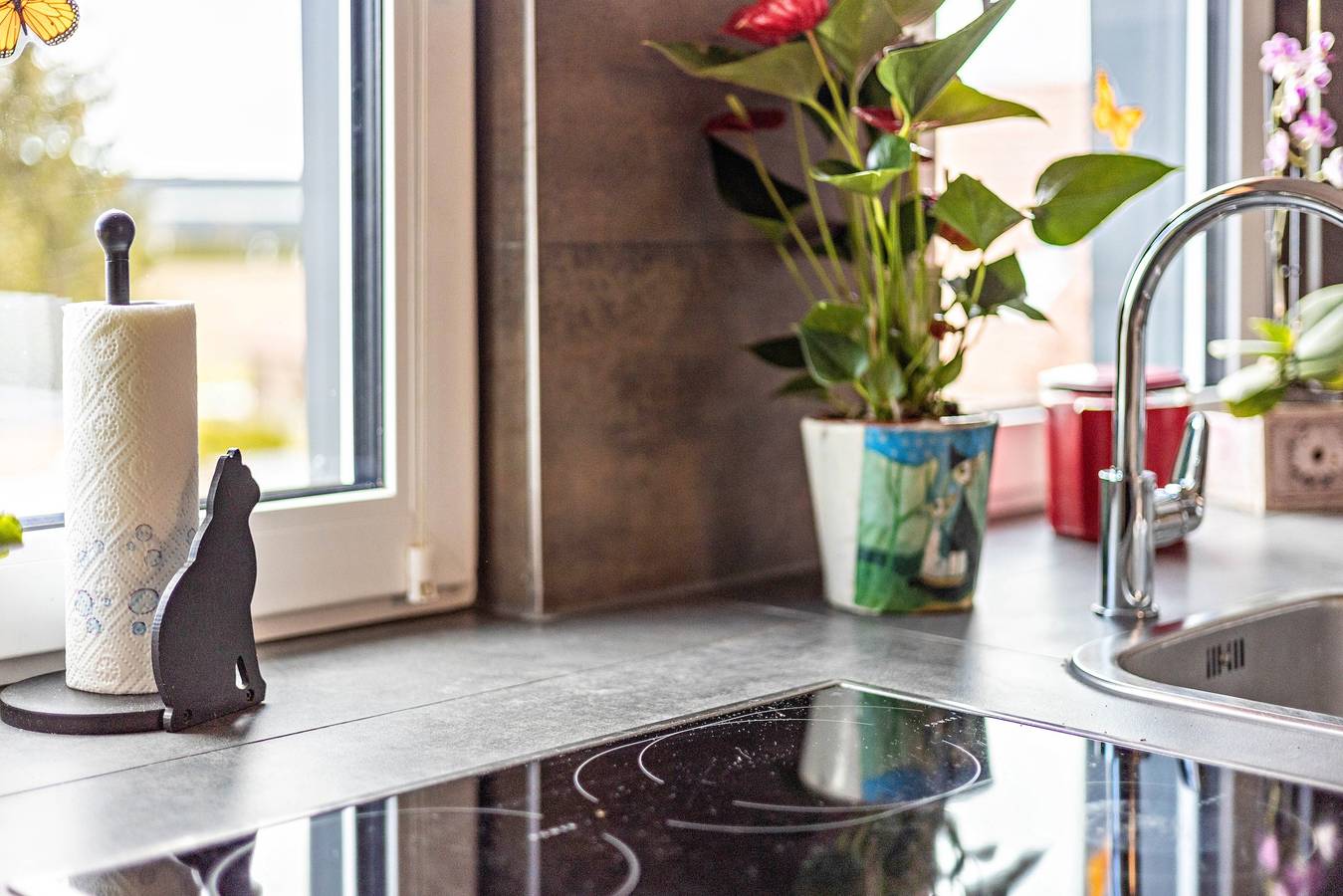 Entire apartment, Apartment "Elli" with Mountain View, Shared Garden & Wi-Fi in Aulendorf, Region Bodensee-Oberschwaben