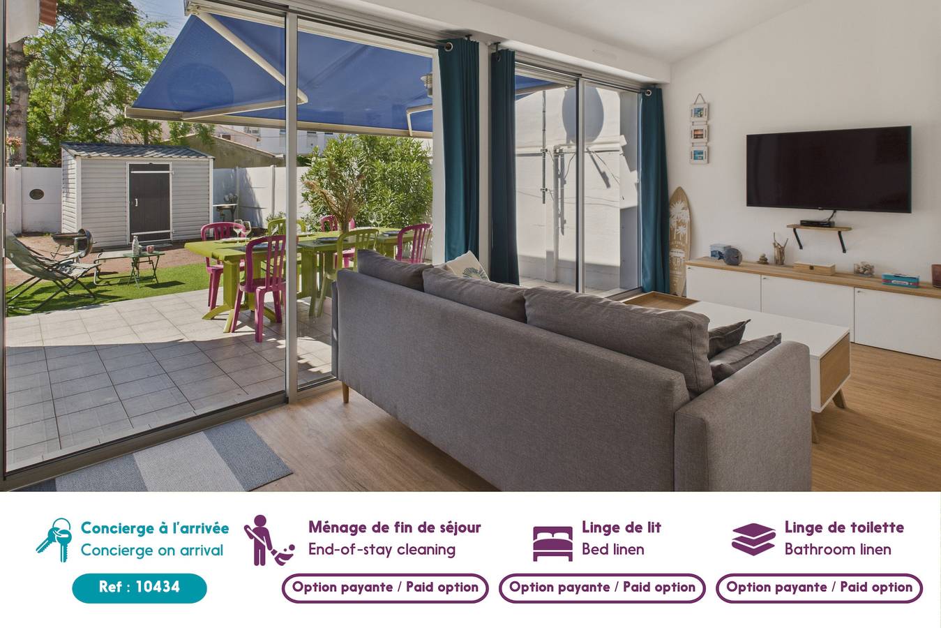 Entre coeur de ville et plage, maison pour 6 in Saint-Gilles-Croix-de-Vie, Loiredal