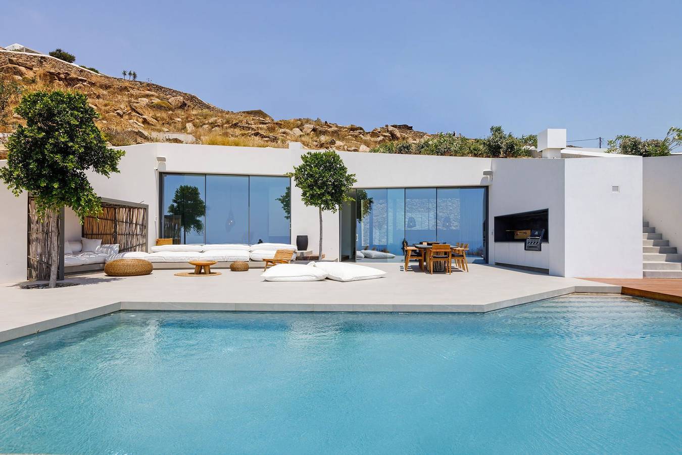 Villa für 12 Personen mit Garten in Agios Stefanos, Mykonos