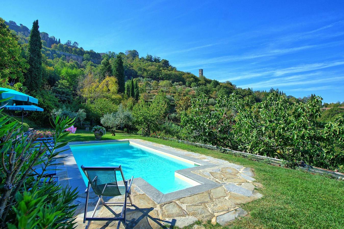 Villa für 12 Personen mit Balkon in Cortona, Arezzo Provinz