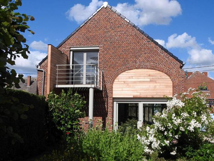 Gîte pour 4 personnes, avec terrasse et vue dans Hainaut