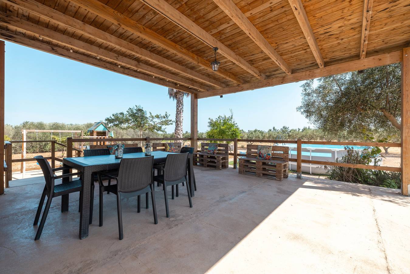 Casita de campo 'Masía Punta L'abat' con vistas a la montaña, piscina privada y terraza privada in La Aldea, Delta del Ebro
